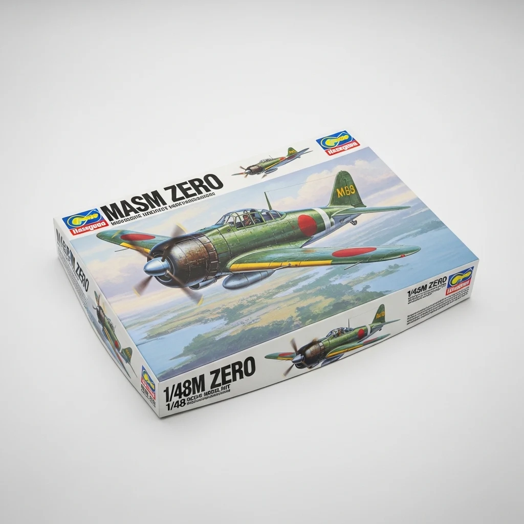 Hasegawa 1/48 Zero fighter model kit image 2
